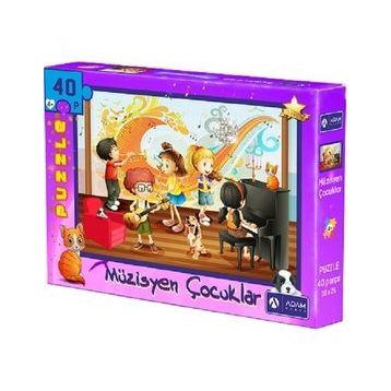 Adam Games 40 Parça Puzzle Müzisyen Çocuklar