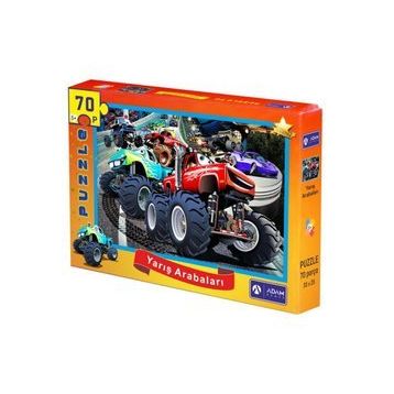 Adam Games 70 Parça Puzzle Yarış Arabaları