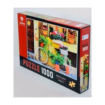 Adam Games Bisiklet Ve Çiçekler 1000 Parça Puzzle