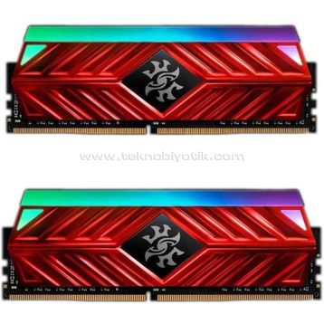 Adata XPG Spectrix AX4U320038G16-DR41 RGB Kırmızı 16GB 2x8GB DDR4 3200Mhz RAM Bellek