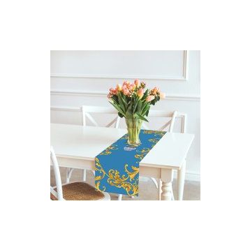 Adawall 140x45 cm Blue Lemon Runner Masa Örtüsü