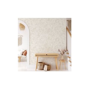 Adawall 1504-1 Vera Açık Krem 106x1560 Duvar Kağıdı