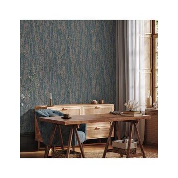 Adawall 1508-5 Vera Mavi Kahverengi 106x1560 Duvar Kağıdı