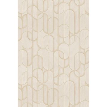 Adawall 1514-2 Vera Serisi Krem Modern Geometrik Desenli Duvar Kağıdı