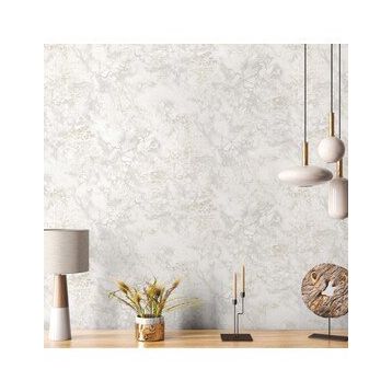 Adawall 23101-1 Roka Serisi Beyaz Modern Taş Desen Duvar Kağıdı