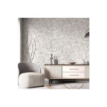 Adawall 23103-1 Roka Serisi Açık Gri Modern Taş Desen Duvar Kağıdı