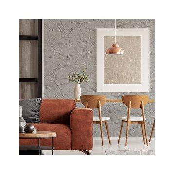 Adawall 23107-3 Roka Serisi Gri Modern Çizgisel Desen Duvar Kağıdı