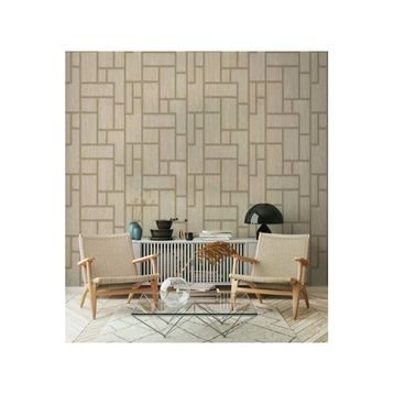 Adawall 23108-3 Roka Serisi Krem Geometrik Desen Duvar Kağıdı