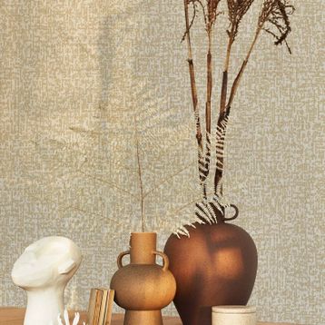 Adawall 23109-4 Roka Serisi Krem Modern Düz Desen Duvar Kağıdı