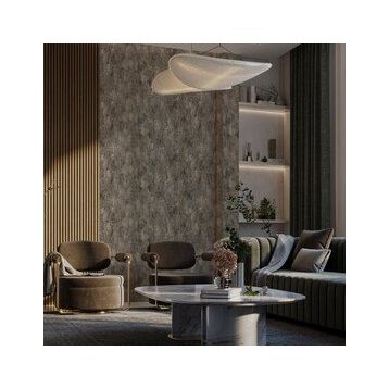 Adawall 23111-6 Roka Serisi Gri Bakır Modern Düz Desen Duvar Kağıdı