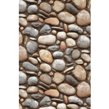 Adawall 23113-2 Roka Serisi Çok Renkli Modern Taş Desen Duvar Kağıdı