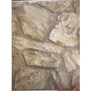Adawall 23114-1 Roka Serisi Açık Krem Modern Taş Desen Duvar Kağıdı