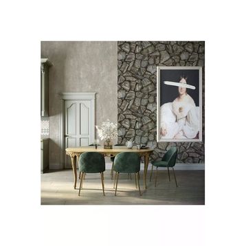 Adawall 23114-3 Roka Serisi Koyu Gri Modern Taş Desen Duvar Kağıdı