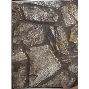 Adawall 23114-3 Roka Serisi Koyu Gri Modern Taş Desen Duvar Kağıdı