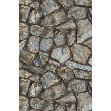 Adawall 23114-3 Roka Serisi Koyu Gri Modern Taş Desen Duvar Kağıdı
