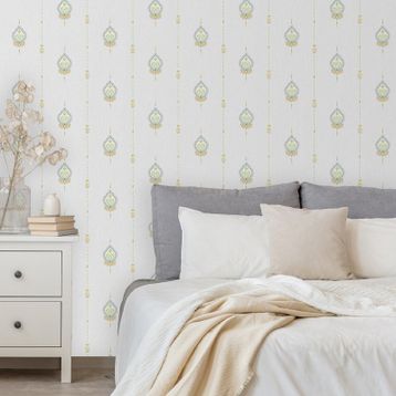 Adawall 9902-4 Tropicano Gri 110x110 Damask Desen Modern Duvar Kağıdı