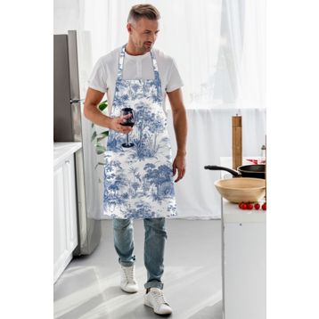 Adawall AP104 Mavi Saklı Bahçe Mutfak Önlüğü