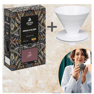 Addis Ababa Coffee 250 gr Mekele Blend Classic Collection Filtre Kahve (4 adet)