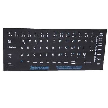 Addison 300169 Rusça Q Siyah Klavye Stiker