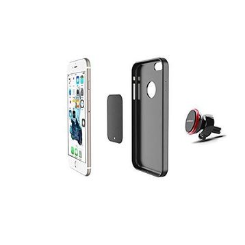 Addison ADS-118 Siyah Kırmızı Mıknatıs 360 Derece Mini Araç Telefon Tutucu