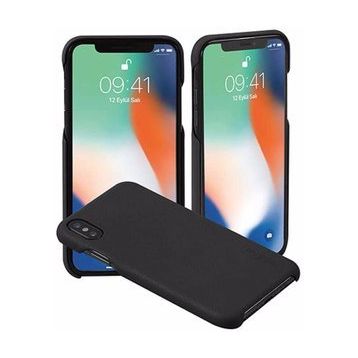 Addison IP-888 İnce İz Yapmaz Siyah Iphone X Cep Telefon Kılıfı