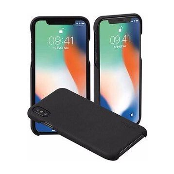 Addison IP-888 İnce İz Yapmaz Siyah Iphone X Cep Telefon Kılıfı