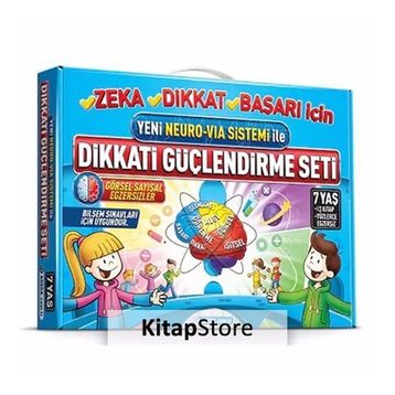 Adeda 1. Sınıf 7 Yaş Neuro Via Dikkati Güçlendirme Seti