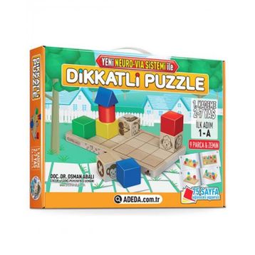 Adeda İlk Adım 2-7 Yaş Dikkatli Puzzle
