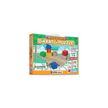 Adeda İlk Adım 2-7 Yaş Dikkatli Puzzle