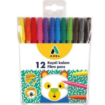 Adel 12 Renk Keçeli Kalem
