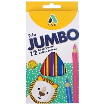 Adel 12li Trio Jumbo Kuru Boya