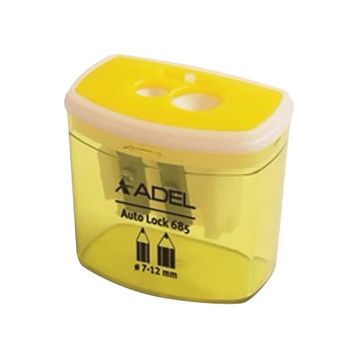 Adel 685 Auto Lock Çiftli Hazneli Kalemtraş Karışık Renkler