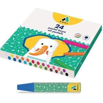 Adel 824100 24'lü Yağlı Pastel Boya