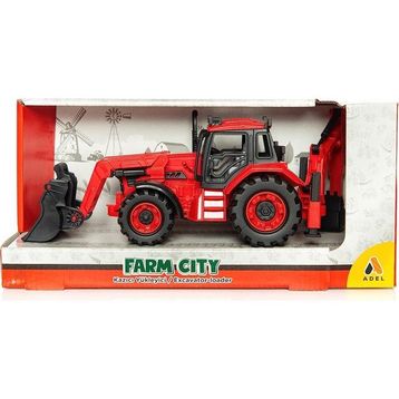Adel Farm City Kırmızı Kazıcı Yükleyici