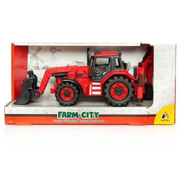 Adel Farm City Kırmızı Kazıcı Yükleyici