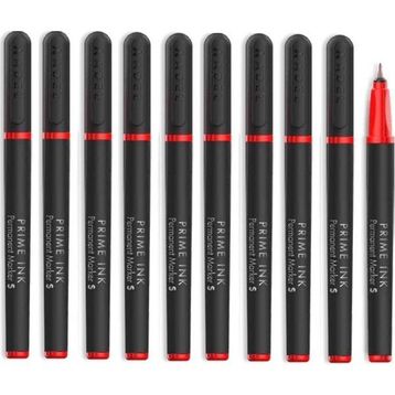 Adel Kırmızı Permanent S 0,4 mm 10 Adet Standart Asetat Kalemi