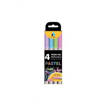 Adel Prime Ink Multisurface 4'lü Pastel Marker Kalem