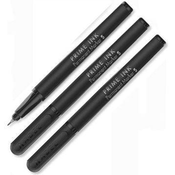 Adel Siyah Permanent S 0,4 MM 3 Adet Standart Asetat Kalemi