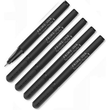 Adel Siyah Permanent S 0,4 MM 5 Adet Standart Asetat Kalemi