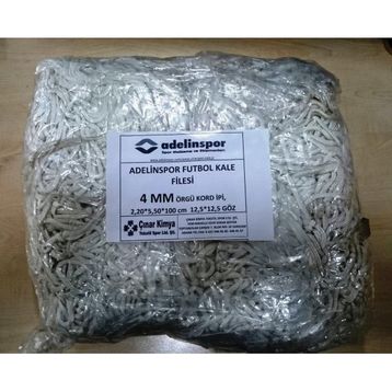 Adelinspor 4 mm Kord İpi 5,50x2,20x0,8 m Futbol Kale Filesi
