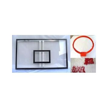 Adelinspor 90x120 10 mm Akrilik Cam Hidrolik Çember Basketbol Panya Seti