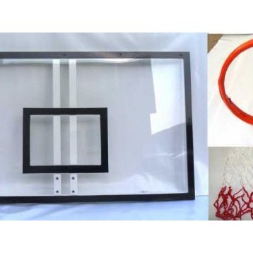 Adelinspor 90x120 10 mm Akrilik Cam Hidrolik Çember Basketbol Panya Seti