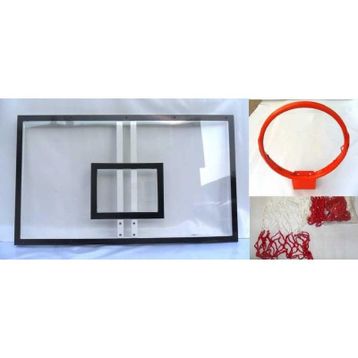 Adelinspor 90x120 10 mm Akrilik Cam Sabit Basketbol Panya Seti