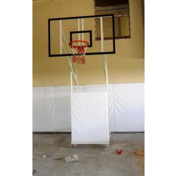 Adelinspor Diomond Seyyar 4 Direk 15 mm Cam Panya Basketbol Potası
