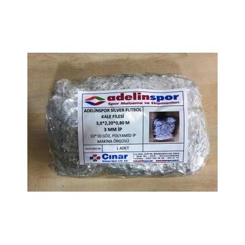 Adelinspor Silver 3,0x2,20x0,8 m Futbol Kale Filesi