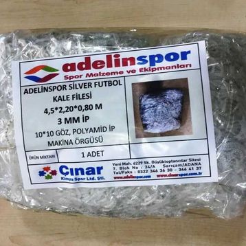 Adelinspor Silver 4,5x2,20x0,8 m Futbol Kale Filesi