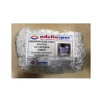 Adelinspor Silver 5,0x2,20x0,8 m Futbol Kale Filesi