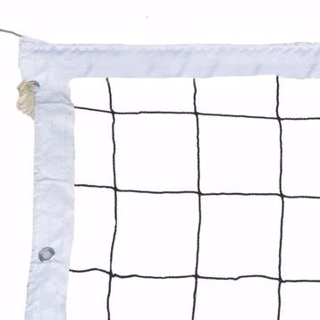 Adelinspor Silver 6,0 m 4 Tarafı Bantlı 3 mm Çelik Halatlı 3 mm Polyamid İp Voleybol Filesi