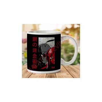Adell 1-1373 Edward And Alphonse Kanji Full Metal Alchemist Seramik Kupa Bardak