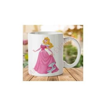 Adell A2549 Sleeping Beauty Baskılı Seramik Kupa Bardak